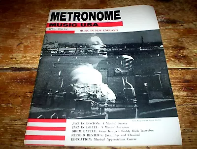 1956 METRONOME Jazz Magazine MUSIC IN NEW ENGLAND Cover JAZZ IN BOSTON Vg++ • $39.95