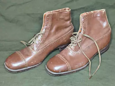 Original WWII WAC Women's Army Corps Nurse Uniform Boots (~ Size 8 Narrow) 1940s • $250