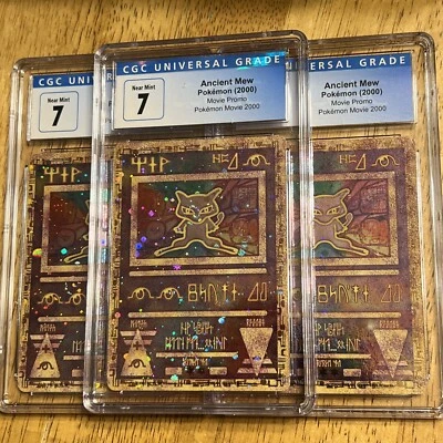 $37.99 • Buy CGC 7 MINT Ancient Mew Holo Promo Movie 2000 Pokemon Card Psa