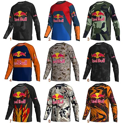Mx Cycling Jersey Red Cow Motorcycle Bike Mountain Race Shirt MTB Clothes Dirt • $20.95