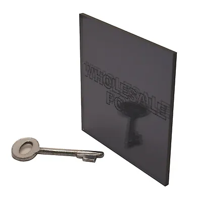 Acrylic Perspex Grey / Black Mirror Sheet Plastic Panel Material A5 A4 A3 3mm • £8.36