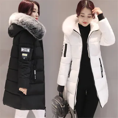 £25.90 • Buy Womens Winter Hooded Parka Jackets Outerwear Ladies Winter Chunky Puffer Coats