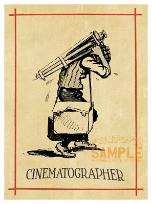 Cinematographer (1921) At Work Caricature * Quality Art Print * Camera Lighting • £53.08