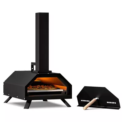 Table Top Outdoor Pizza Oven 12inch Pizzas Maker BBQ Long Chimney Stove Camping • £145.95