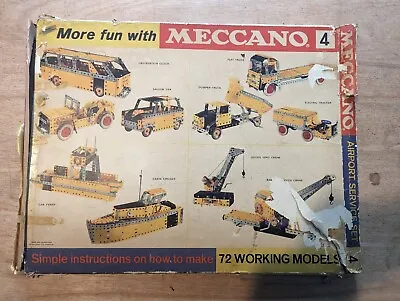 £25 • Buy Vintage MECCANO Airport Service Set 4 1969? Boxed, Unchecked
