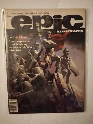 Epic Illustrated 1 Marvel 1980 Galactus & Silver Surfer Story Frazetta Cover • $39.99