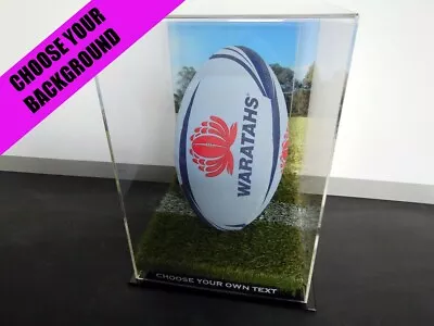 ✺New✺ Rugby Union Football DISPLAY CASE - Wallabies All Blacks Memorabilia Lego • $149.99
