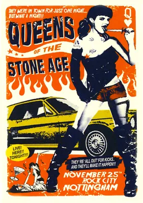 Queens Of The Stone Age Very Cool And Very Vintage Concert Poster Print • $19.99