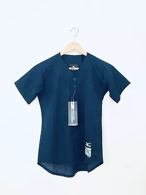 NWT Youth Mizuno Baseball Teamwear Moisture Management Shirt Size Medium Blue • $9.80