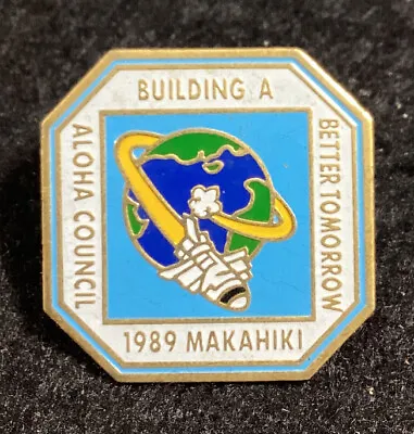 BSA BOY SCOUTS OF AMERICA Pin Vtg 1980s Hawaii Aloha Coincil Makahiki • $15.41