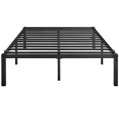 16  Metal Bed Frame Platform Heavy Duty Steel Slat Support No Box Spring Needed • $74.99