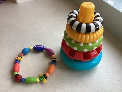 Nuby Bug A Loop Teether & Stacker Rings • £4