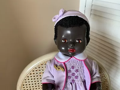 Vintage 1950s Pedigree Black Walking Doll (Windrush Outfit) 20inches H.Plastic • £15.99