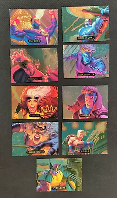 1994 Marvel Masterpieces Powerblast Foil Complete 9 Card Insert Set NM Wolverine • $35