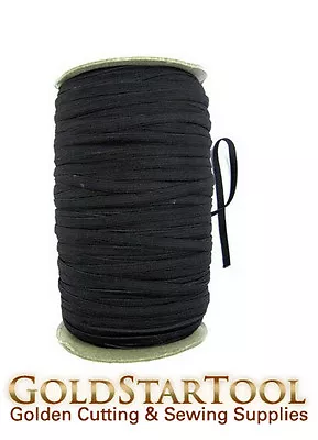 Black Knitted Elastic Roll 1/4  Inch Width 144 Yards Perfect For Sewing & Craft • $14.99