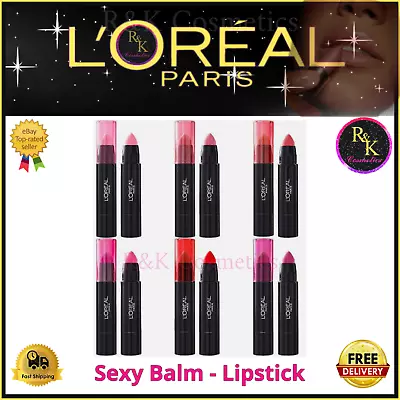 L'Oreal Sexy Balm Lipstick - Choose Your Shade - New And Sealed • £4.15