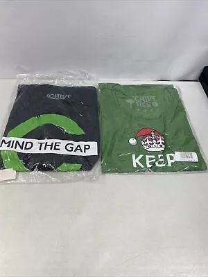 The CHIVE TEES Mens T-shirt L MIND THE GAP Green C Ostrich Keep Calm & Chive On • $28.95