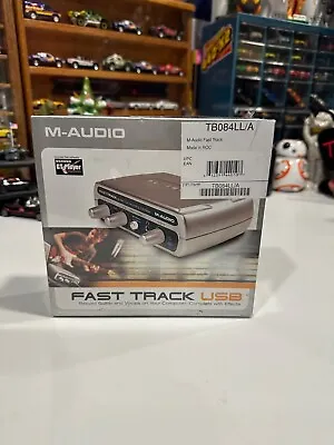 M-Audio Fast Track USB Digital Audio Interface Record Vocals & Guitar Silver New • $30