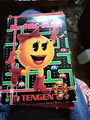 Ms. Pac-man (Sega Genesis) Complete With Manual CIB  • $4