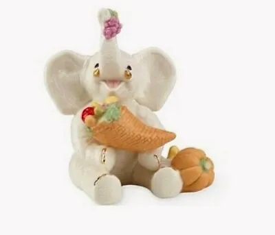 Lenox Thanksgiving Harvest Bounty Elephant Cornucopia Figurine NEW IN BOX • $35.92