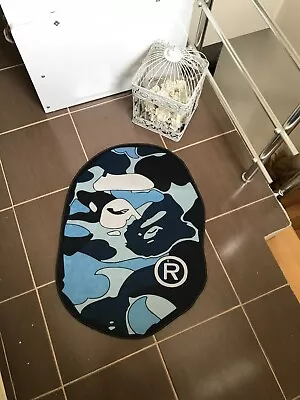 Bape Rug  BlueDecor RugHypebeast Rug street Art Rugfloor Mat 60*80cm Ape • $70