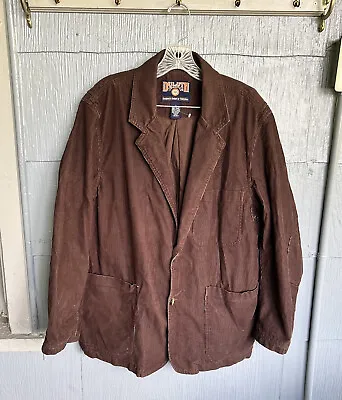 $48.99 • Buy Duluth Trading Corduroy Chore Jacket Mens Large Brown Heavy Pockets Button