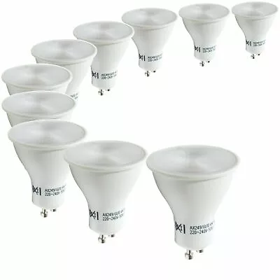 £14.99 • Buy 10 Energy Saving LED GU10 4W Light Bulbs Warm White Replaces 35W - 50W Halogen