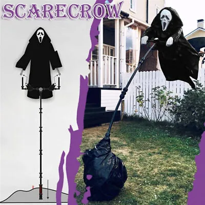 Halloween Screaming Scarecrow Flying Horror Ghost Home Outdoor Yard Decoration • £12.99