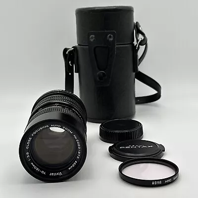 Vivitar Close Focusing Auto Zoom Lens 70mm-150mm F:3.8 52MM Pentax W/ Case Caps • $32