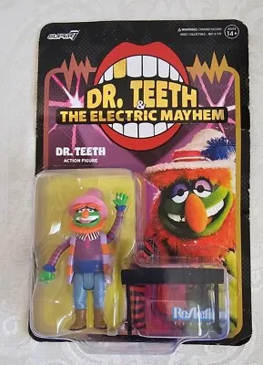 Dr. Teeth 3.75  The Electric Mayhem THE MUPPETS ReAction Super 7 NEW • $18.06