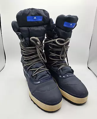 Adidas X Stella McCartney Womens Winter Boots Size 7 Blue Thinsulate Ski B25137 • $60