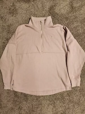 Victoria Secret Pink Premium Fleece Half-Zip Sweatshirt • $20