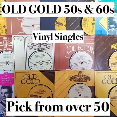 £4.25 • Buy OLD GOLD 50s & 60s (45rpm Vinyl Singles) Pick From Over 160 Records **VG-MINT**