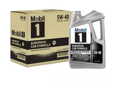 Mobil 1 FS European Car Formula Full Synthetic Motor Oil 5W-40 5 QT (Pack Of 3) • $59