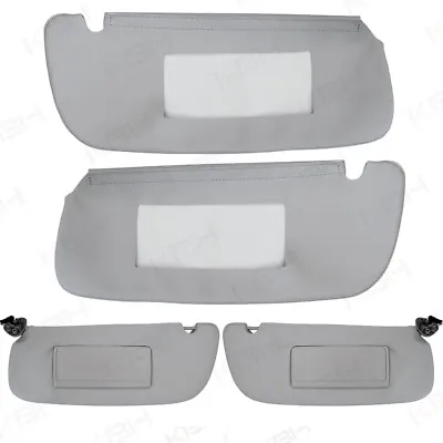 Sun Visor Mirror Replacement Cover Vinyl Leather For 1994-2001 Dodge RAM Gray • $39.99