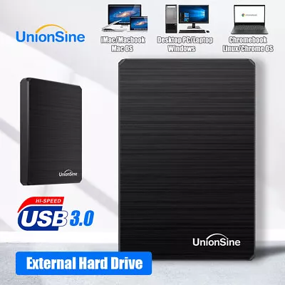 Portable External USB 3.0 Hard Drive Storage HDD Xbox One/S/X PS4 PS5TVPC • £13.29