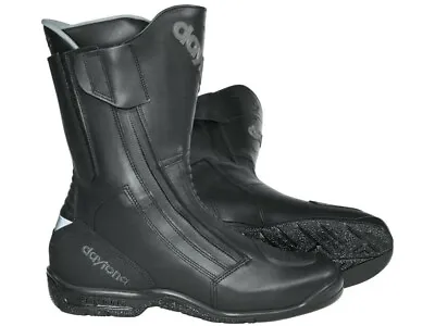 Daytona Motorcycle Boots Road Star Black Tourenstiefel From Cowhide Leather • $601.77