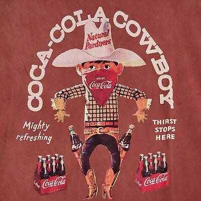 Lucky Brand COCA COLA Shirt EXTRA LARGE XL RED COKE COWBOY CASUAL SODA Mens NWT • $21.90