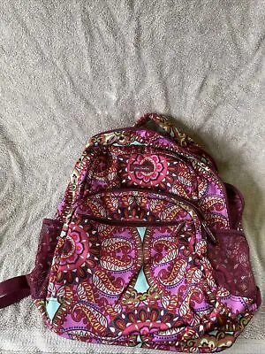 Vera Bradley Lighten Up Campus Backpack Resort Medallion School Bookbag Bag (31) • $25