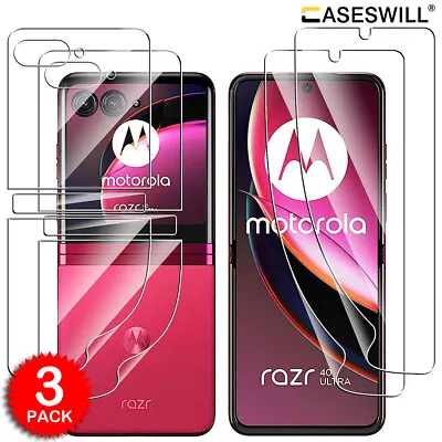 For Motorola Razr (2023) / Razr+ Plus (2023) HD Clear Soft TPU Screen Protector • $7.98