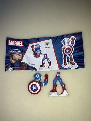 Kinder Egg Marvel Captain America Toy - Unused • £2.49
