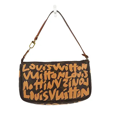 LOUIS VUITTON X Stephen Sprouse Limited Edition Graffiti Pochette Accessorie Bag • £1237