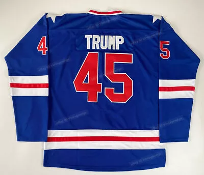 VTG 1980 Miracle On Ice Trump #45 Hockey Jerseys USA Sewn 2024 Support Shirt • $49.90