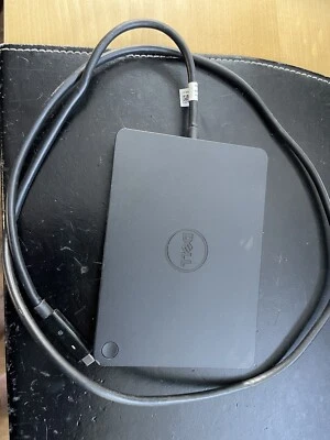 £8 • Buy Dell K17A WD15 Docking Station Thunderbolt USB-C 4K Black (No Adapter)