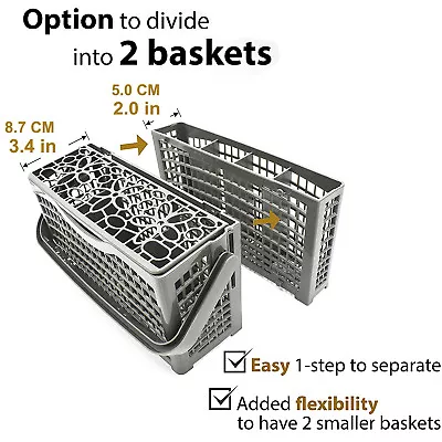 Dishwasher Cutlery Basket For DeLonghi DEDW60SI DEDW6015S DEDW4510S DEDW650S • $23.99