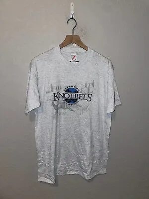 1990s Vintage Jerzees Elysburg PA Knoebels Deer Buck Gray Nature Shirt VTG 90s • $20