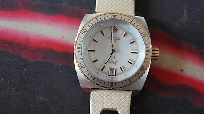 Zodiac Sea Dragon 100M Swiss Watch Mother Of Pearl Dial ZO2297 White Rose Gold • £299.99