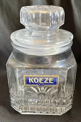 Vintage Koeze Clear Glass Jar/Canister • $9.31