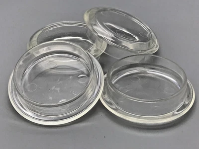 £0.99 • Buy CASTOR CUPS 50mm Clear Caster Cup Floor Protectors / Carpet Glides (808)