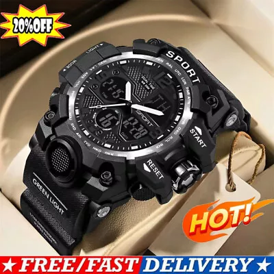 SMAEL Mens Waterproof Watch Sport Military Analog-Quartz Digital Wrist Watches^ • $18.69